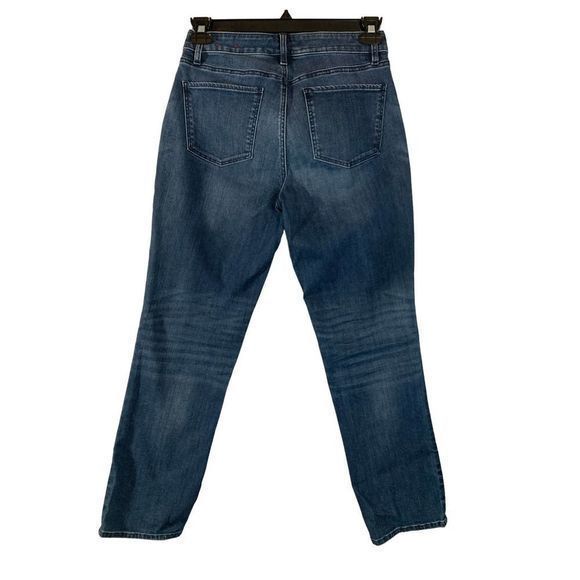 L.L. Bean Womens Cotton High‎ Waist Cropped Denim Jeans Light Wash Blue Size 14 - Picture 5 of 6